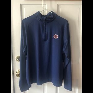 EUC Blue Nantucket Boat Basin 1/4 Zip Jacket
